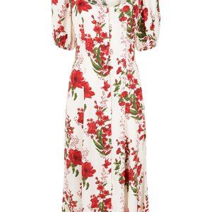 Reformation floral print midi-dress